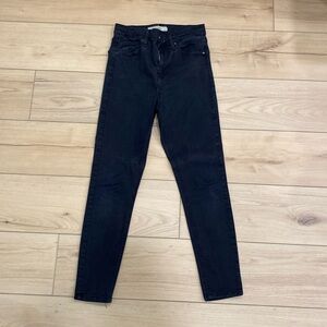 Topshop blackhigh rise skinny denim